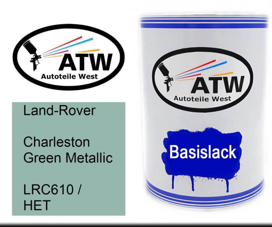 Land-Rover, Charleston Green Metallic, LRC610 / HET: 500ml Lackdose, von ATW Autoteile West.